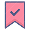 Flat Label Right B R icon